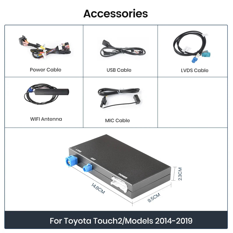 Junsun Wireless Carplay Android Auto Module Box for TOYOTA CHR Corolla Camry Auris Prius RAV4 Avensis Highlander Touch2 Entune 2