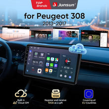 Junsun eSIM Wireless CarPlay Android Auto For Peugeot 308 2013 2014 2015 2016 2017 2 Din Autoradio RDS BT DSP