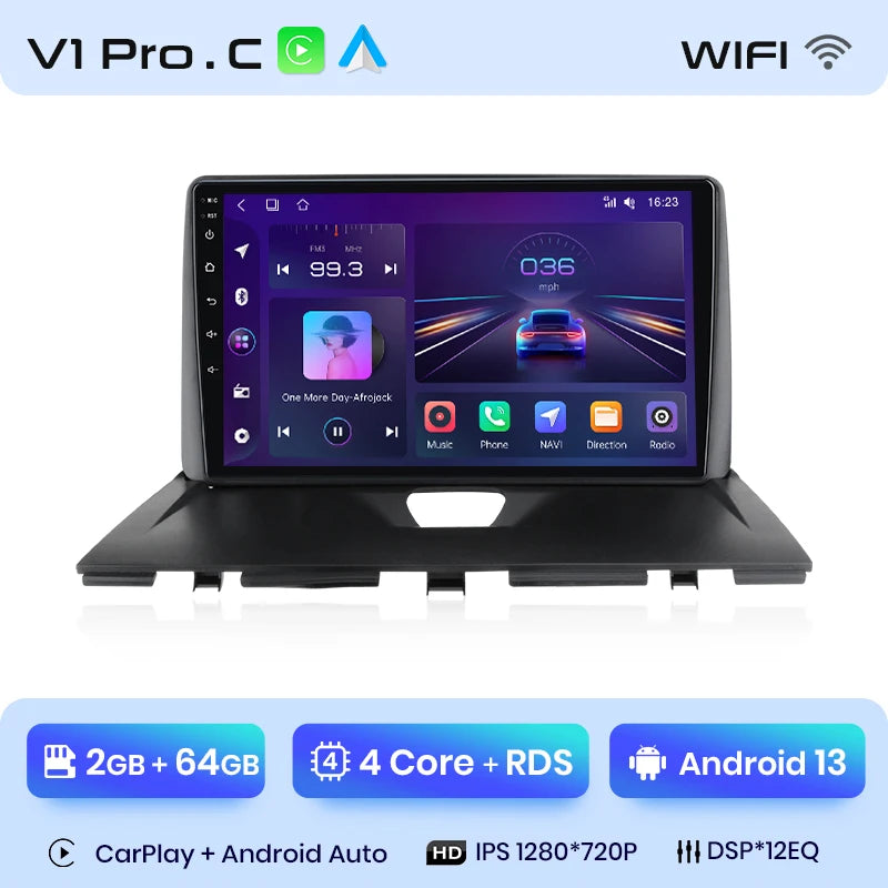 Junsun V1 Plus Car Radio For Peugeot Expert 2007 - 2016 wireless CarPlay Android Auto car intelligent systems No 2 din 2din DVD