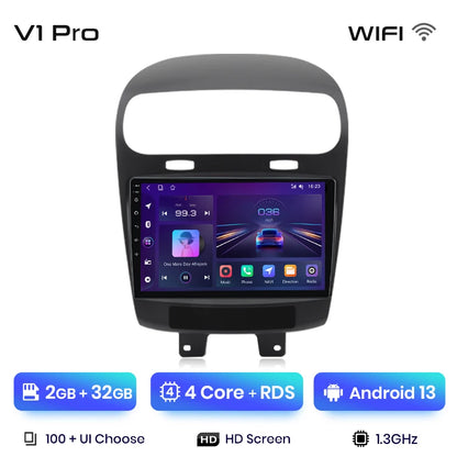 Junsun V1 Plus Car Radio For Dodge Journey Fiat Freemont 2011 - 2020 wireless CarPlay Android Auto No 2 din 2din DVD