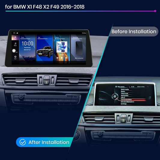 Junsun 8 Core 4G WiFi Wireless CarPlay Andorid Auto Car Radio Multimedia For BMW X1 F48 X2 F49 2013-2020 Car Intelligent Systems