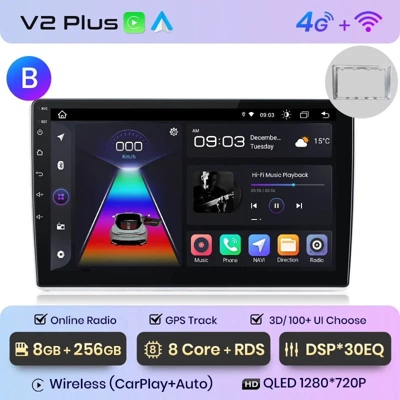 Junsun Wireless CarPlay Android Auto Car Radio Multimedia For VW Passat B5 B6 2004-2010 GPS Intelligent Systems Smart Autoradio - Junsun Official Store