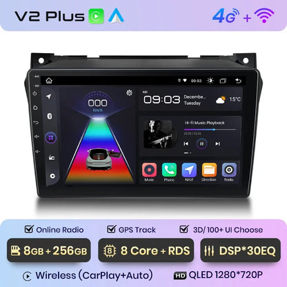 Junsun Wireless CarPlay Android Auto Radio For Suzuki Alto 2009 2010 2011 2012 -2016 Car Intelligent Systems RDS BT WiFi 2 din