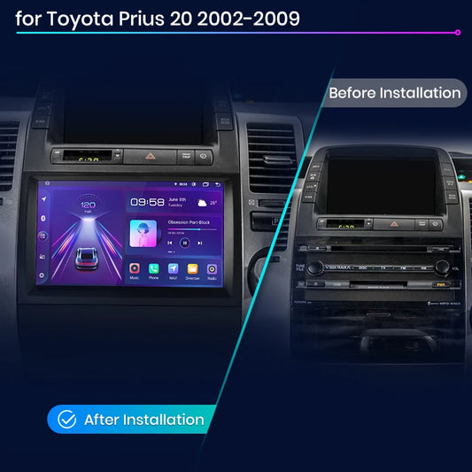 Junsun V1pro AI Voice Android Auto Radio For Toyota Prius 20 2002-2009 Carplay Car Multimedia GPS 2din autoradio