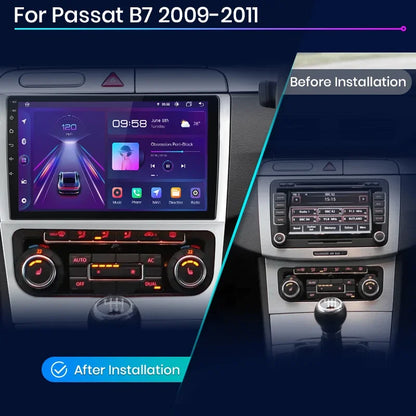 Junsun Wireless CarPlay Android Auto Car Radio Multimedia For Passat B7 2009-2011  GPS Intelligent Systems Smart Autoradio