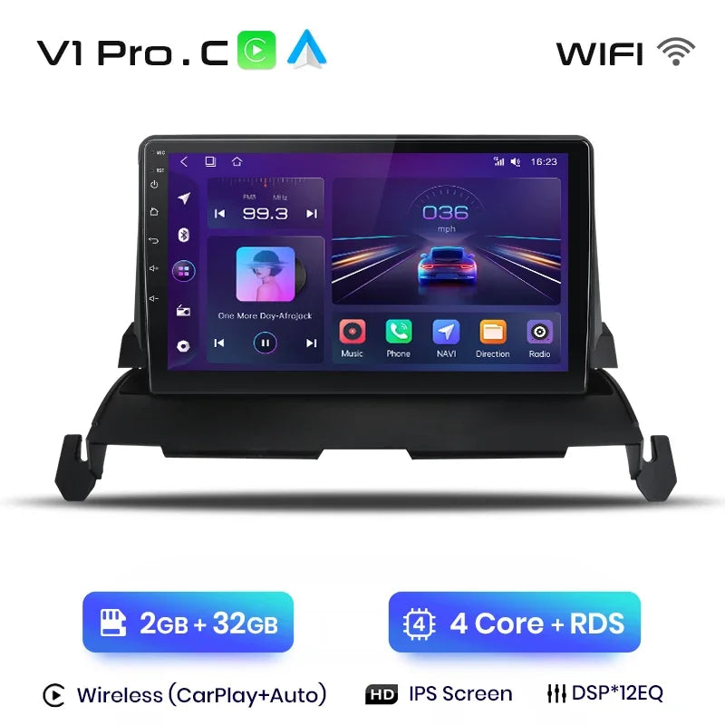 Junsun Wireless CarPlay Android Auto Radio For Dodge Journey 2009 2010 2011 2012 Car Intelligent Systems RDS BT WiFi 2 din