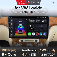 Junsun Wireless CarPlay Android Auto Radio For VOLKSWAGEN LAVIDA 2007 2008 2009 2010 Car Intelligent Systems RDS BT WiFi 2 din