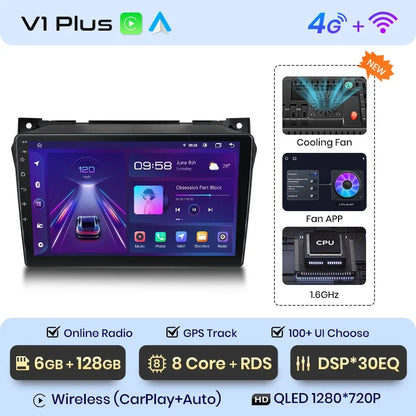 Junsun Wireless CarPlay Android Auto Radio For Suzuki Alto 2009 2010 2011 2012 -2016 Car Intelligent Systems RDS BT WiFi 2 din