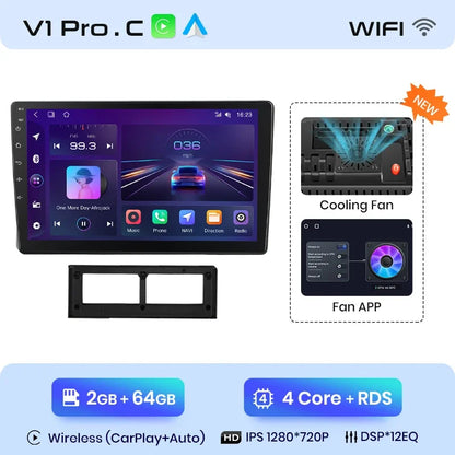 Junsun Wireless CarPlay Android Auto Radio For VW SANTANA 2000 BISTA 2003 2004-2011 Car Intelligent Systems RDS BT WiFi 2 din