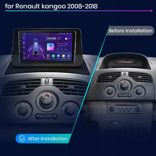 Junsun Wireless CarPlay Android Auto Car Radio For Renault Kangoo 2008 2009 2010 2011 2012-2018 Intelligent Systems Multimedia