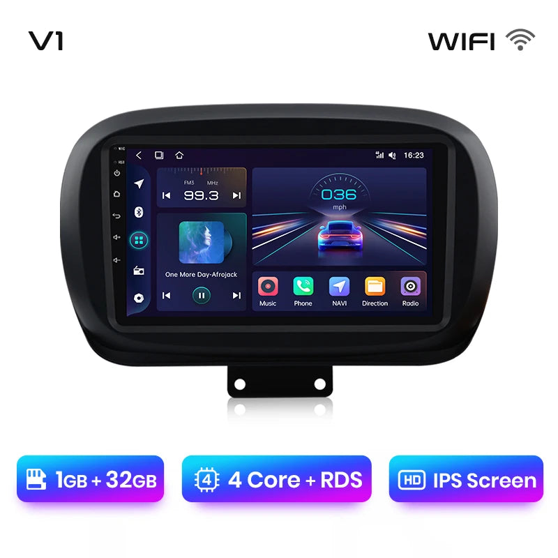 Junsun V1 Plus Car Radio For Fiat 500X 2014 - 2020 wireless CarPlay Android Auto car intelligent systems No 2 din 2din DVD