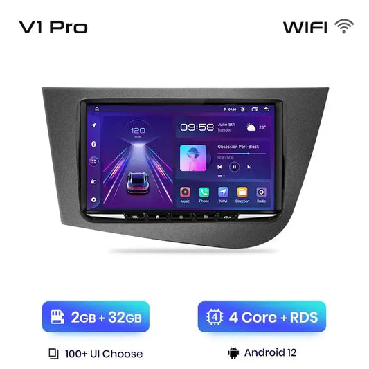 Junsun AI Voice Android Auto Radio for Seat Leon MK2 2005 2006 2007 - 2012 Carplay Car Multimedia RDS DSP GPS No 2din autoradio - Junsun Official Store