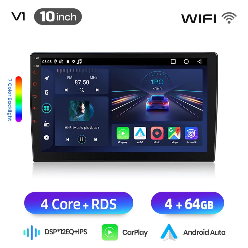 Junsun Wireless CarPlay Car Radio For VW Volkswagen Crafter 2017-2021 Android Multimedia