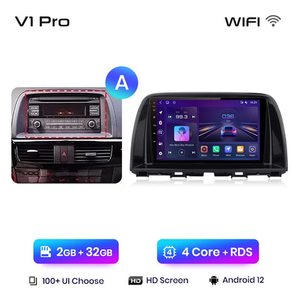 Junsun V1pro AI Voice 2 din Android Auto Radio For Mazda CX-5 2012-2015  Carplay 4G Car Multimedia GPS 2din autoradio