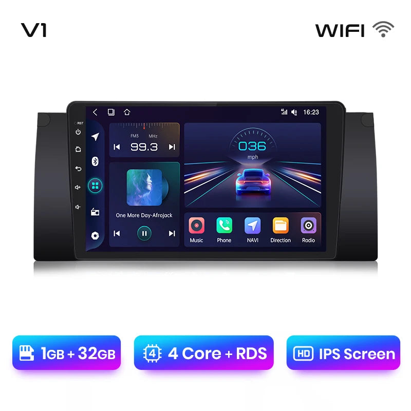 Junsun V1 Plus AI Voice Android Auto Radio For BMW E53 Carplay 4G Car Multimedia GPS 2din autoradio