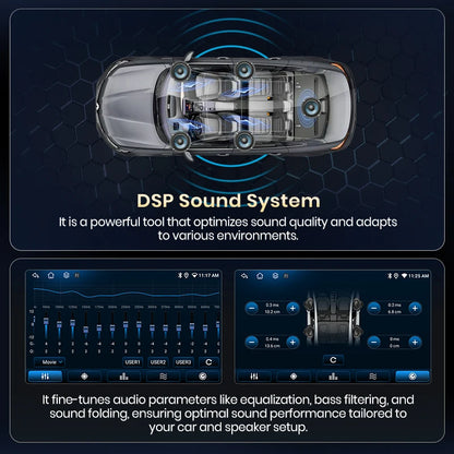 Junsun V1pro AI Voice Android Auto Radio For Toyota Prius 20 2002-2009 Carplay Car Multimedia GPS 2din autoradio