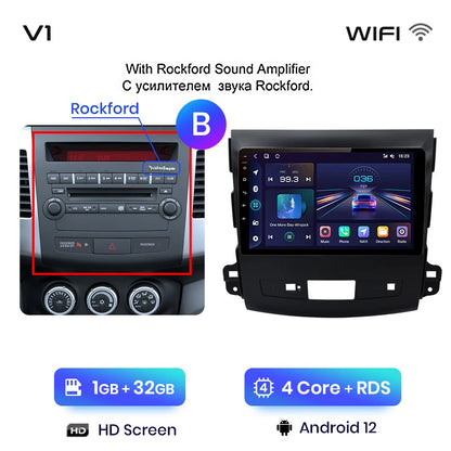Junsun V1pro 2 din Android Auto Radio For Mitsubishi Outlander xl 2 2005-2011 Citroen C-Crosser Carplay Car Multimedia autoradio