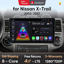 Junsun Wireless CarPlay Android Auto Radio For NISSAN X-TRAIL Xtrail 2003 2004 -2007 Car Intelligent Systems RDS BT WiFi 2 din