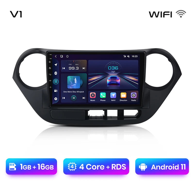 Junsun V1pro AI Voice 2 din Android Auto Radio For Hyundai Grand I10 2013-2016 Carplay 4G Car Multimedia GPS 2din autoradio - Junsun Official Store