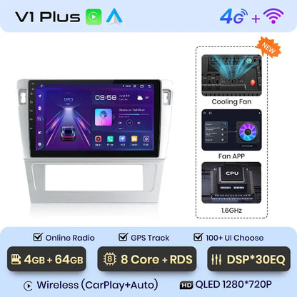 Junsun Wireless CarPlay Android Auto Car Radio Multimedia For Passat B7 2009-2011  GPS Intelligent Systems Smart Autoradio