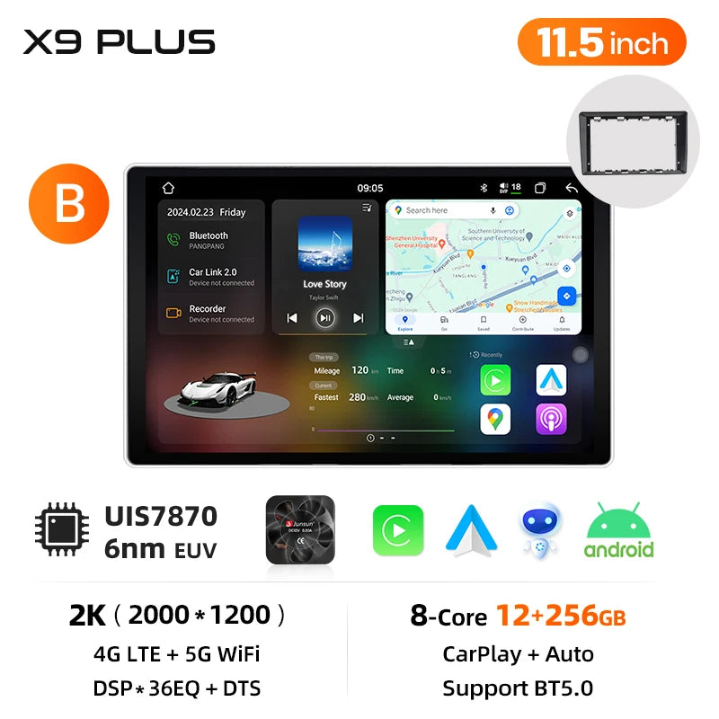 Junsun Wireless CarPlay Car Radio For VW Passat B5 B6 2004-2010 Android Multimedia