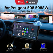Junsun eSIM Wireless CarPlay Android Auto For Peugeot 508 508SW 2011 2012 2013 2014 2015 2016 -2018 2 Din Autoradio RDS BT DSP