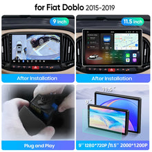 Junsun Wireless CarPlay Car Radio For Fiat Doblo 2015 2016 2017 2018 2019 Android Multimedia
