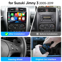 Junsun eSIM Android 14 Wireless CarPlay Android Auto Radio For Suzuki Jimny 3 2005 2006 2007 2008 2009-2019 2din accessories