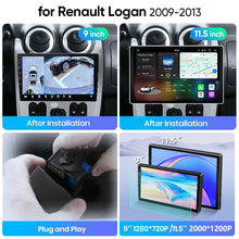 Junsun Android Auto Car Radio For Renault Logan 1 Sandero 2009 2010 2011-2013 Multimedia Wireless CarPlay SWC GPS Navi RDS DSP