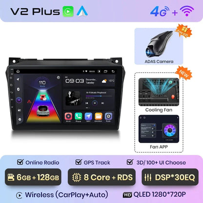 Junsun Wireless CarPlay Android Auto Radio For Suzuki Alto 2009 2010 2011 2012 -2016 Car Intelligent Systems RDS BT WiFi 2 din
