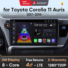 Junsun V1pro AI Voice Car Radio Android Auto Multimedia For Toyota Corolla 11 Auris E180 2017 - 2019 CarPlay GPS 2din autoradio
