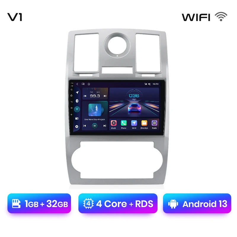 Junsun Car Radio For Chrysler 300C Aspen 2004 - 2008 wireless CarPlay Android Auto car intelligent systems No 2 din 2din DVD