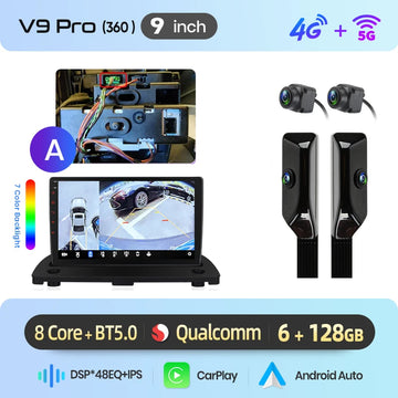 V9 Pro (6GB 128GB)A 360 Black 9 inch