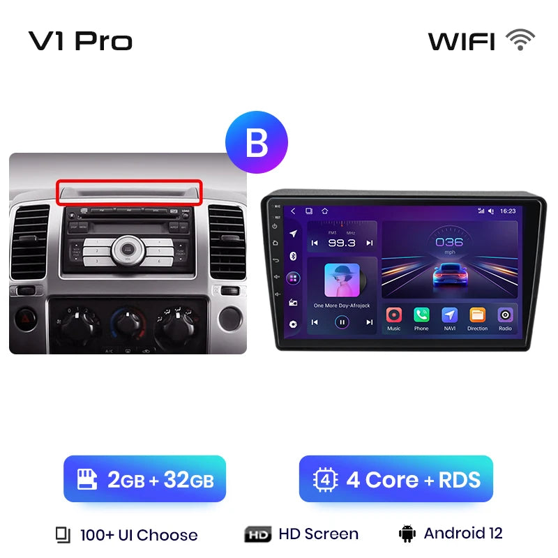 Junsun V1pro AI Stimme 2 din Android Auto Radio Für Nissan NAVARA 2006-2012 Carplay 4G Auto Multimedia GPS 2din autoradio 