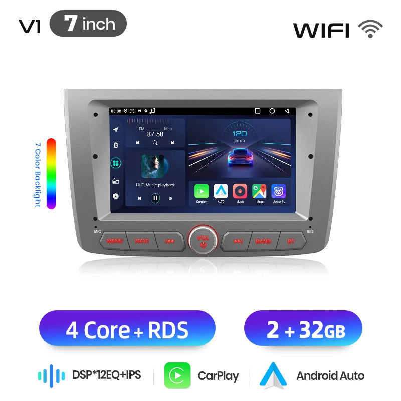 Junsun Wireless CarPlay Car Radio For Alfa Romeo Mito 2008 2009 2010-2012 Android Multimedia