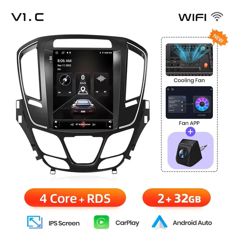 Junsun Wireless CarPlay Car Radio For Buick Regal For Opel Insignia 2014-2018 Android Multimedia