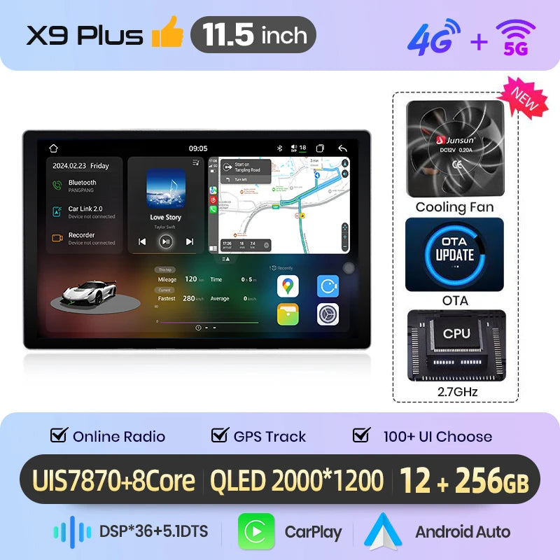 Junsun Wireless CarPlay Car Radio For BMW E46 M3 318 320 325 330 335 Android Multimedia