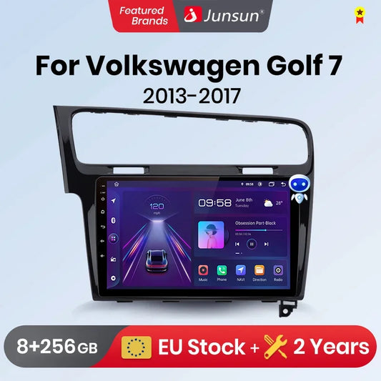 Junsun Wireless CarPlay Android Auto Autoradio für VW Golf 7 2013-2017 GPS Intelligente Systeme Stereo Multimedia Autoradio 