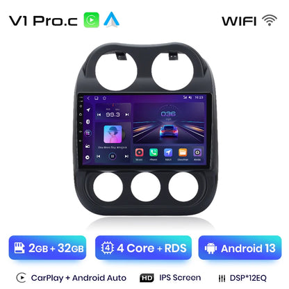 Junsun Car Radio For JEEP Compass Patriot 2010 - 2016 wireless CarPlay Android Auto car intelligent systems No 2 din 2din DVD