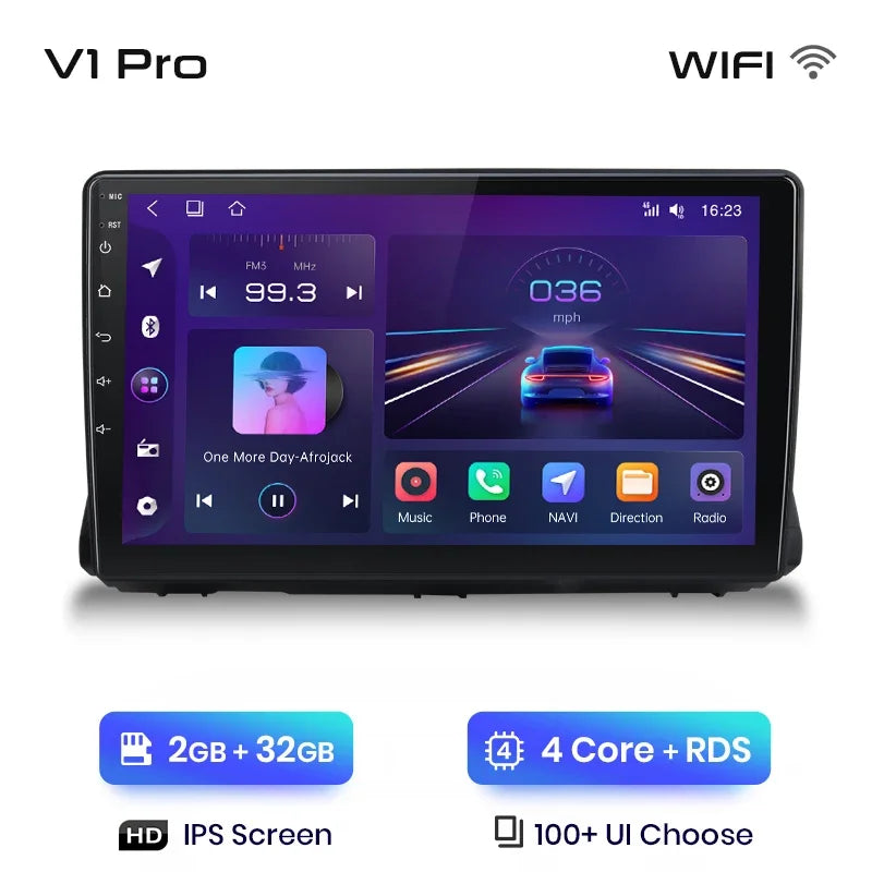 Junsun Wireless CarPlay Android Auto Radio For Renault Sandero 2021 Car Intelligent Systems RDS BT WiFi 2 din