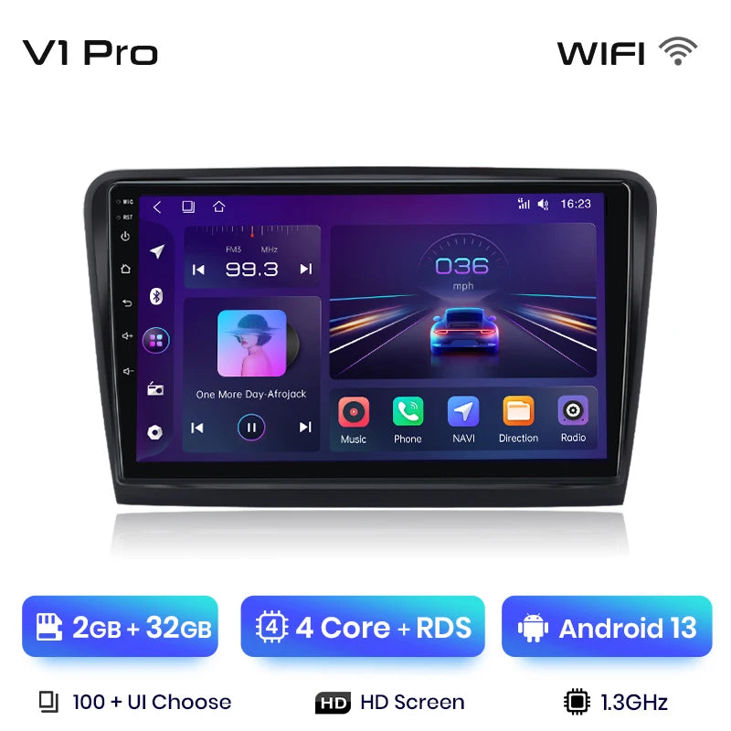 Junsun V1 Plus Car Radio For Skoda Superb 2 2008 - 2015 wireless CarPlay Android Auto car intelligent systems No 2 din 2din DVD