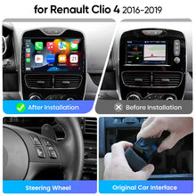 Junsun eSIM Wireless CarPlay Android Auto For Renault Clio 4 ZOE 2016 2017 2018 2019 2 Din Autoradio RDS DSP auto accessories
