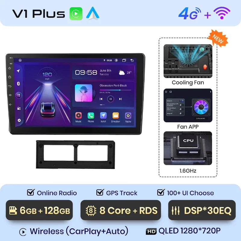 Junsun Wireless CarPlay Android Auto Radio For VW SANTANA 2000 BISTA 2003 2004-2011 Car Intelligent Systems RDS BT WiFi 2 din