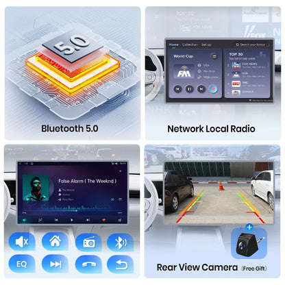 Junsun Wireless CarPlay Car Radio for Fiat 500 2007 2008 2009 2010-2015 Android Multimedia