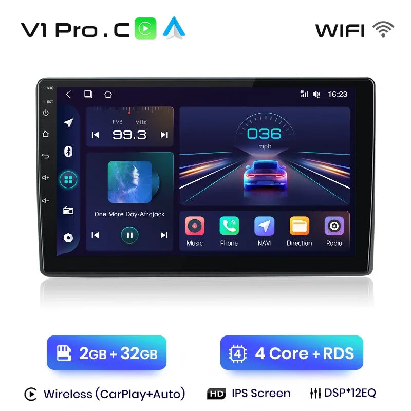 Junsun Wireless CarPlay Android Auto Car Radio Multimedia For Volkswagen Bora 2005-2006 GPS Intelligent Systems Smart Autoradio
