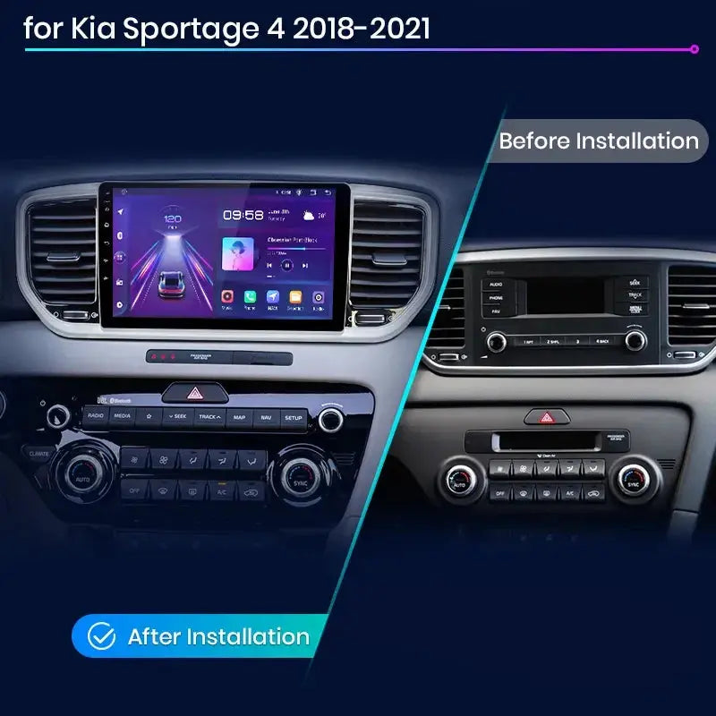 Junsun V1pro AI Voice Car Radio Android Auto Multimedia Player For Kia Sportage 4 QL 2018-2021 Carplay 4G DSP 2din GPS autoradio - Junsun Official Store