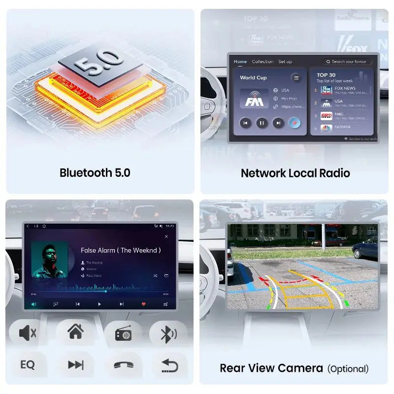 Junsun 8 Core Car Stereo For Toyota Verso 2004 2005 2006 2007-2009  Wireless Carplay Android Auto GPS Navigation FM RDS eSIM