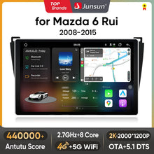 Junsun V3 Plus 2K Android 13 CarPlay inalámbrico Android Auto Sistemas inteligentes para Mazda 6 Rui GH 2008-2015 7870 Autoradio 