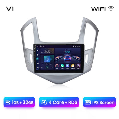 Junsun V1 AI Voice - Radio inalámbrica CarPlay Android para Chevrolet Cruze 2012-2015, 4G, GPS, 2DIN 