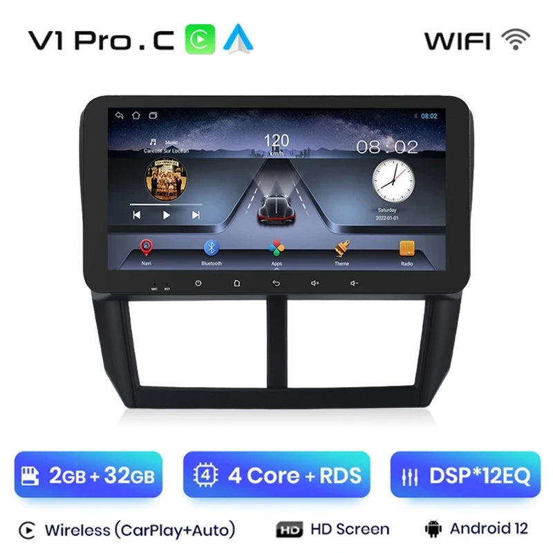 Junsun V1pro AI Voice 2din Android Auto Radio for Subaru Forester 3 SH Impreza 2007-2013 Carplay 4G Car Multimedia GPS autoradio - Junsun Official Store